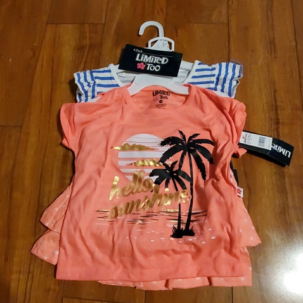Girl 4pack Shortset Sz L(6)